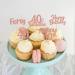 40 Pieces Rose Gold Glitter 40th Birthday Cupcake Toppers | Perfect for Teen Party Decorations - Buy Online on GoSupps.com