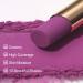 Oulac Soft Matte Lipstick - Violet Purple Duo Cream | Rose Oil Enriched | Vegan & Cruelty-Free | 3.6g | Summer Again - Buy Online on GoSupps.com