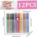 Nail Polish Pens 12Pcs/Set Nail Art Pens 12 Colors Quick Dry Nail Art Paint Smooth Graffiti Dotting Pen Waterproof Drawing Painting Nail Polish Design Pens - Buy Online on GoSupps.com