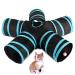 Cat Tunnel 5 Way Cat Tunnel Tube Toys Foldable Cats Play Tunnels Toys with Bell for Indoor Outdoor Pet Interactive Training Toy for Cat Rabbit or Small Animal