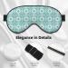 Blue Print Sleep Eye Mask - Soft Blindfold with Elastic Strap for Travel & Night Sleep - Buy Online on GoSupps.com