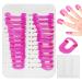 26 Pieces Nail Art Anti-Spill Clips Anti-Spill Glue Manicure Tools Nail Polish Application Aid Anti-Spill Model Nail Painting Template Diy Manicure Accessories