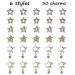 YOSOMK 30 PCS Star Nail Charms: 3D Gold & Silver Dangling Stars for Luxury Nail Art - Rhinestones, Gems, Diamonds for Acrylic Nail Decoration - Buy Online on GoSupps.com