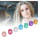 Aluminum Hair Braid Ring Portable Dreadlocks Ring Exquisite Stylish for Men Women for Family Gathering for Dance Party - Buy Online on GoSupps.com