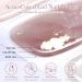 DMQ Semi Cured Gel Nails Strips - 20 Stickers Nail Wraps Soft Self - Adhesive Gel Nail Stickers Long Lasting for Nails French Tip Manicure Gel Nail Wraps - UV/LED Lamp Required Pink White Gradient Glitter - Buy Online on GoSupps.com