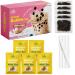 Fusion Select 5 Packs Authentic Instant Brown Sugar Boba Tea Kit with Classic Black Tea Bubble Tea Drink, Instant Boba Tapioca Pearl, Straws, Popular Bubble Tea Flavor (Royal Black Tea Latte, 1 Pack)