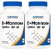 Nutricost D-Mannose 1000mg Per Serving 120 Capsules - 500mg Per Capsule Urinary Tract Health Non-GMO and Gluten Free (Pack of 2)