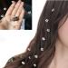 3 PCS Crystal Flower Long Hair Decorative Headdress Hair Extensions - White | Women's Streamline Hairpin Accessories - Buy Online on GoSupps.com