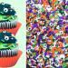 Edible Halloween Eyeballs Orange Black Purple Green White Cake Confetti Sprinkles Cake Cookie Cupcake Ice cream Donut Jimmies Quins 4oz I See You
