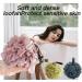 DUP Loofah Bath Shower Puff Body Brush Mesh Sponge 3pcs - Exfoliating Scrunchie for Men and Women - Dark Colour - Buy Online on GoSupps.com