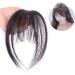 Bangs Hair Clip Lifelike Hair Extensions Wispy Bangs Clip Dark Brown Fake Air Bangs Fringe Refine Facial Contour 3D Real Human Hair Bangs for Daily Wear - Buy Online on GoSupps.com