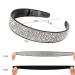Sparkly Rhinestone Headband with Comb Teeth - Silver Hair Accessories for Women and Girls - Buy Online on GoSupps.com