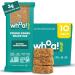 Whoa Dough Edible Cookie Dough Bars- Certified Non-GMO Kosher and Gluten Free Bars - Healthy Snack Foods - Plant Based Snacks Made With Real Ingredients - Oatmeal Cookie Dough - 10 Pack Oatmeal 1.6 Ounce (Pack of 10)