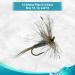 Feeder Creek Adams Dry Fly Fishing Flies Assortment for Trout - 12, 14, 16, 18 (3 of Each Size) - Buy Online on GoSupps.com