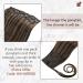High-Quality Real Hair Braid Ponytail Extensions - 55cm Dark Brown with Light Brown Highlights - Smooth #2P8A - 80g - Buy Online on GoSupps.com