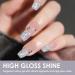DMQ Glitter Nail Polish Silver Sequins Flash Shinny Nail Varnish - Quick Drying & Long Lasting Nail Polish Gel - No Need Baking Nail Gel for Women Girls DIY Nail Art at Home - Buy Online on GoSupps.com
