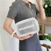 5PCS Clear Waterproof Toiletry Travel Bags - Portable Airport Cosmetic Bags (White) - Buy Online on GoSupps.com