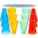 Buy Multicolor Stacking Hand Replacement Cones - Set of 12 | International Shipping Available - Buy Online on GoSupps.com
