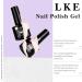 LKE Gel Nail Polish Kit with 72W UV Lamp - Barbie Pink Gel Polish Set with Top & Base Coat - Manicure DIY Gifts for Women - Buy Online on GoSupps.com