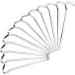 Aluminium Camping Tent Pegs with Hook - 7 Hexagon Nail Spike Stakes for Canopies and Garden - Silver - Buy Online on GoSupps.com