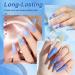 LKE Gel Nail Polish Set - 6 Summer Colors Light Baby Blue & White Soak Off UV/LED Nail Kit for DIY & Salon Manicure Pedicure - Perfect Gift for Nail Art Lovers - Buy Online on GoSupps.com
