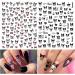Cute Cartoon Nail Art Stickers Decals - 6 Sheets 3D Self-Adhesive Designer Nail Decals for Women, Kids, & Girls - Manicure Acrylic Nails Decoration - Buy Online on GoSupps.com