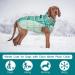 Kuoser Warm Reflective Dog Jacket - Windproof Winter Coat for Small & Large Dogs in Dark Green - Buy Online on GoSupps.com