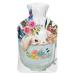 Rabbit Flower Hot Water Bottle With Cover Plush Bed Bottle Hand Warmer For Adults And Children 26.5X15.3cm