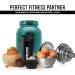 Utopia Home 2-Pack Shaker Bottle - 24 oz Protein Mixer for Pre & Post Workout - Twist & Lock Protein Storage - Classic Design (Black/Clear/Black) - Buy Online on GoSupps.com