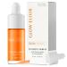 SkinHybrid Glow Elixir - Brightening Vitamin C Serum for Face with Niacinamide & Astaxanthin - Strengthens Skin Barrier, Evens Tone & Hydrates - Dark Spot Corrector, Lightweight (30ml / 1 fl oz)