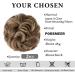 PORSMEER Curly Wavy Hair Buns Extensions 2 Pieces for Women Girls - Large Synthetic Updo Scrunchies in Gold Blonde/Ash Brown 12H24 - Buy Online on GoSupps.com