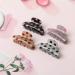 3.35 hair claw clip for women girls Shiny acrylic print fashion hair clip accessories Cute polka dot pattern hair clip NiAMAi 4 pack (Dots)