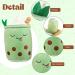BoBa Plushie Bubble Tea Fruit Ice Cream Stuffed Animal Pillow - 24cm Green - Buy Online on GoSupps.com