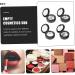 BIUDECO 8 Pcs Eye Shadow Box Cosmetic Cases for Traveling Makeup Blush Makeup Eyeshadow Black Plastic - Buy Online on GoSupps.com