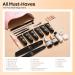 Modelones Poly Nail Gel Kit - 6 Color Nail Extension Gel Kit with 48W Nail Lamp & Slip Solution - Rhinestone Glitter Starter Kit for DIY Nail Manicure - Black Gold - Buy Online on GoSupps.com