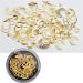 1Box Gold Silver Rivet Nail Studs 3D Nail Decoration Rhinestone Hollow Metal Stud Circle Star Round moon Mixed Manicure Accessories (XY-02)