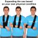 SupreGear Adjustable Arm Sling - Lightweight Shoulder Immobilizer for Comfort & Support - 71 inch (Black) - Buy Online on GoSupps.com