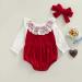 2PCs Newborn Baby Christmas Romper Set | Knitted Pullover Jumpsuit & Crawling Pants Xmas Outfit 12-18 Months (Wine Red) - Buy Online on GoSupps.com