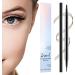 Double Eyebrow Micro Crease Pencil Liquid Eyebrow Pen Liquid Eyebrow Pen Waterproof Sweatproof Nontangle Fourpointed 2 - Buy Online on GoSupps.com