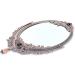 DADEA Vintage Makeup Mirror Vintage Vanity Mirror Double Sided Mirror Desktop Make Up Mirror European Style Metal Retro Double Sided Mirror for Home Bathroom Bedroom Dressing - Buy Online on GoSupps.com