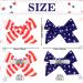 Whaline 4th of July Bow Hair Clips - Patriotic Stars and Stripes Barrettes for Girls and Women | American Flag Hair Accessories for Independence Day & Memorial Day (6Pcs) - Buy Online on GoSupps.com