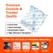 Buy 2 Gram Fonday Food Grade Silica Gel Pack - 100 Pack Moisture Absorber & Dehumidifier for Effective Humidity Control | International Shipping Available - Buy Online on GoSupps.com