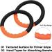 Teamaze Gymnastic Rings with Adjustable Straps - Non-Slip Pull Up Workout Rings for Home Gym Exercise - Orange - Buy Online on GoSupps.com