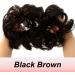 JJstar Messy Hair Bun Curly Wavy Scrunchies - Synthetic Hair Chignons for Women Girls (Black Brown) - Buy Online on GoSupps.com
