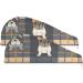 Bulldog Plaid Pattern Hair Towels 2 Pack - Super Absorbent Quick Dry Hair Turbans for Women & Girls - Buy Online on GoSupps.com