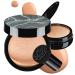 Mushroom Head Air Cushion CC Cream - BB Cream Foundation Makeup Moisturizing Concealer Long-Lasting Cushion Foundation Full Coverage Self Adjusting for Mature Skin & All Skin Types (Nude)