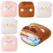 6 Pieces Sanitary Napkin Storage Bag Menstrual Pad Pouch Nursing Pad Holder Portable Coin Pouch for Feminine Pads Panty Liners Tampons and Reusable Pads 6 x 6 Inch