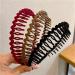 3 PCS Non Slip Cloth Rhinestone Headbands for Women - Wave Pattern Hair Bands with Teeth | Stylish Hair Accessories for Girls - Buy Online on GoSupps.com