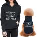 Spajoy Dog Hoodie Matching Dog and Owner Clothes Owner and Pet Shirts are Sold Separately Small Black Only for Parents