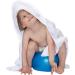 Urban Kanga Hooded Baby Towel | Double-Sided Oeko-Tex Cotton Muslin | Grey Kanga Premium International Shipping - Buy Online on GoSupps.com